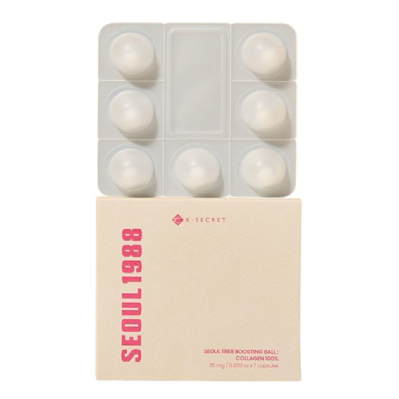 Capsule liofilizate cu Collagen 100% 35 mg*7 capsule, K-SECRET SEOUL 1988