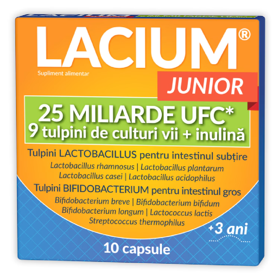 Lacium Junior 25 miliarde UFC, 10 capsule, Zdrovit Lacium Junior 25 miliarde UFC, 10 capsule, Zdrovit
