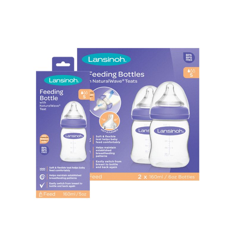 Pachet 3 Biberoane, 160 ml, Lansinoh 