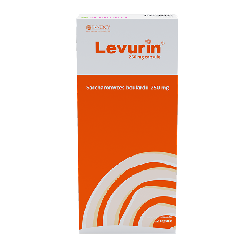 Probiotic Levurin, 250 mg, 12 capsule, Innergy