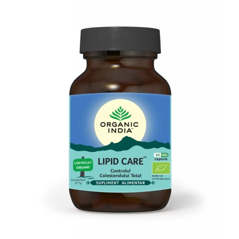 ORGANIC INDIA Lipid Care, 60 capsule vegetale Bio imagine noua
