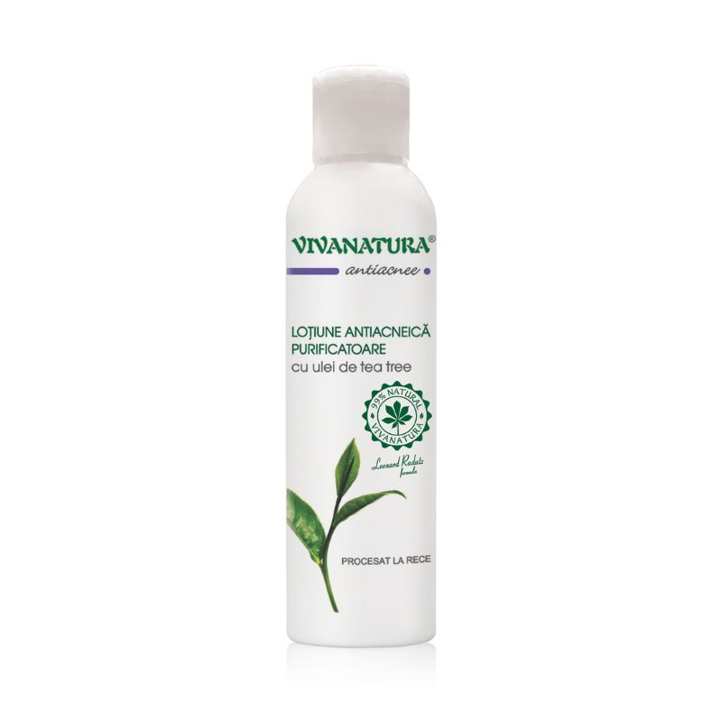 Lotiune Antiacneica purificatoare cu ulei de tea-tree, 150 ml, VivaNatura