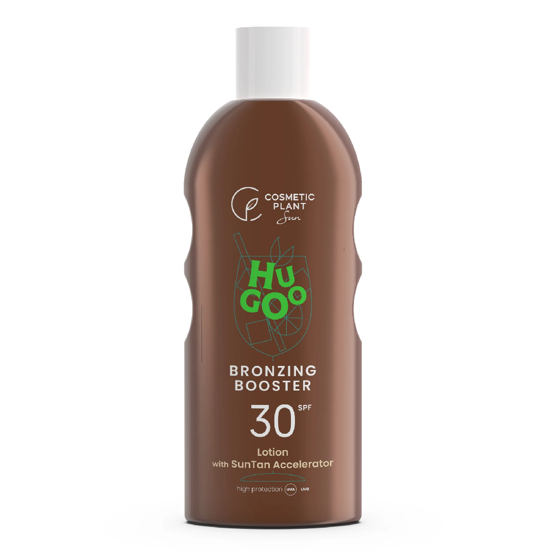 Lotiune de corp pentru bronzare accelerata Hugoo, 200ml, Cosmetic Plant