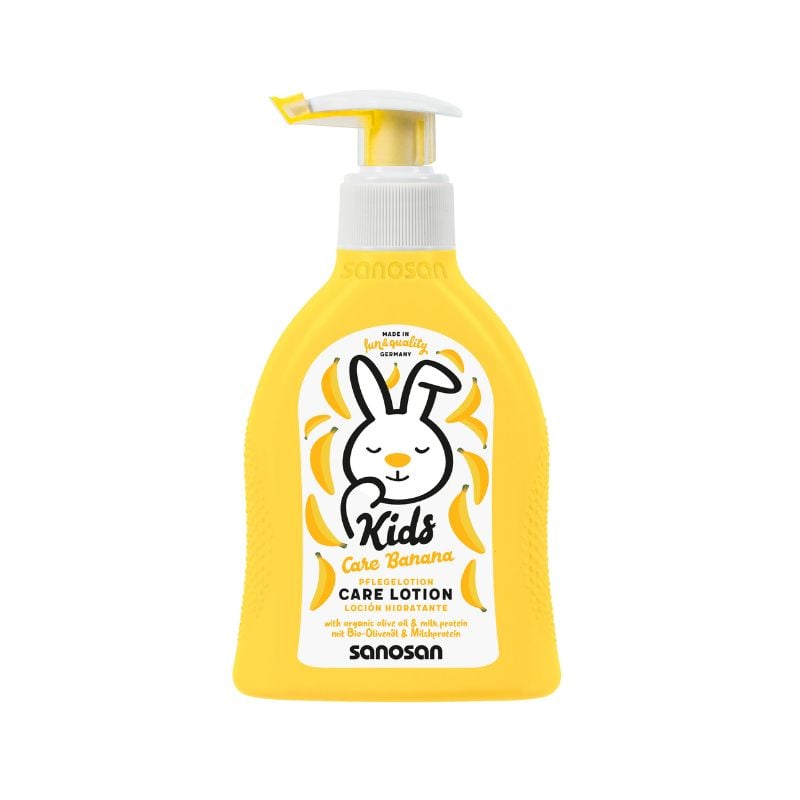 Lotiune de corp cu aroma de banane kids, 200 ml, sanosan