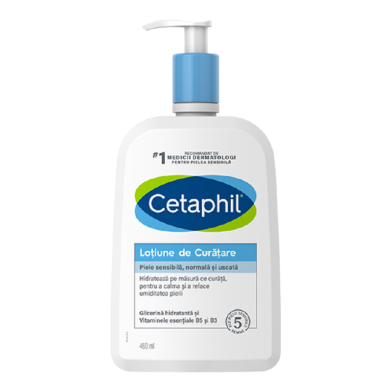 Lotiune De Curatare Pentru Piele Sensibila Si Uscata, 460 Ml, Cetaphil