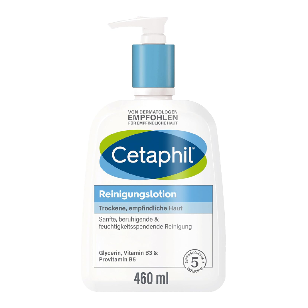 Lotiune de curatare pentru piele sensibila si uscata, 460 ml, Cetaphil 