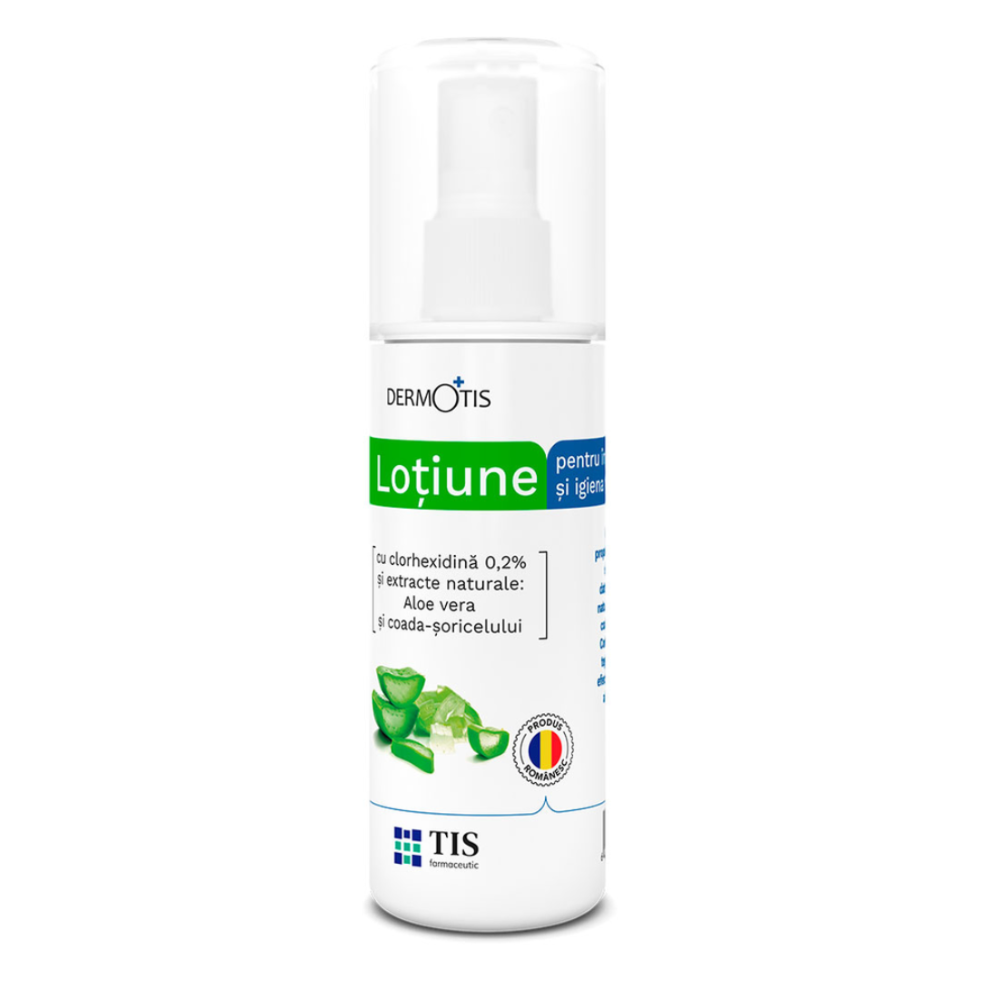 Lotiune cu extracte naturale si clorhexidina 0,2% DermoTIS, 110ml, TIS Farmaceutic