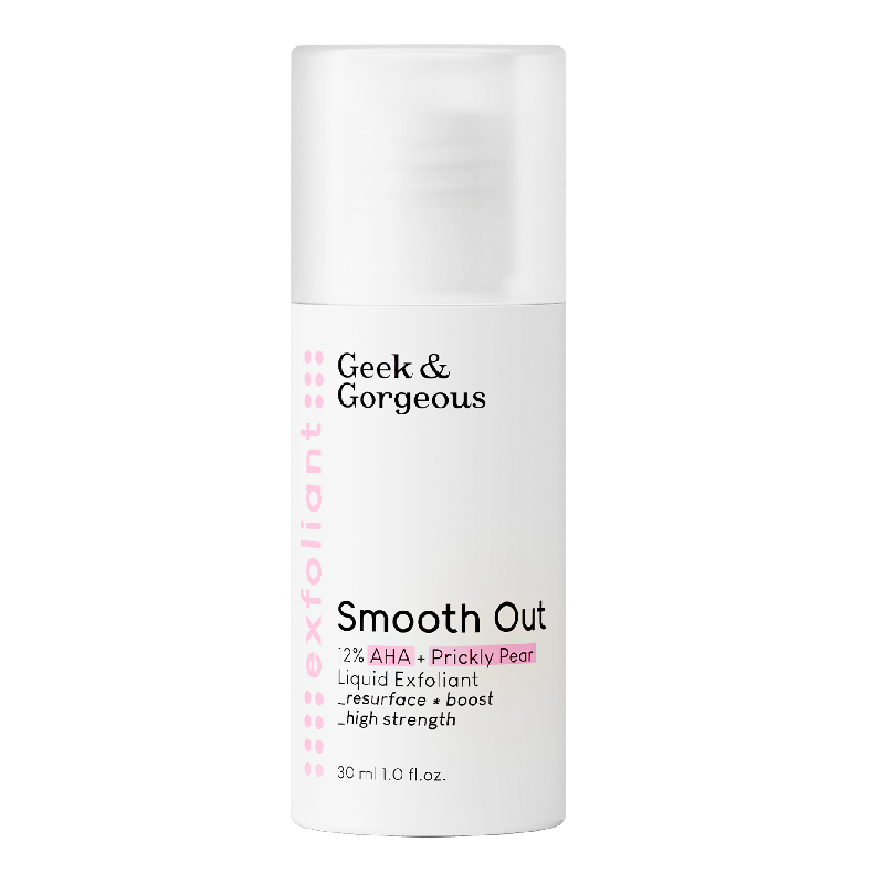 Lotiune exfolianta Smooth Out, 30 ml, Geek & Gorgeous