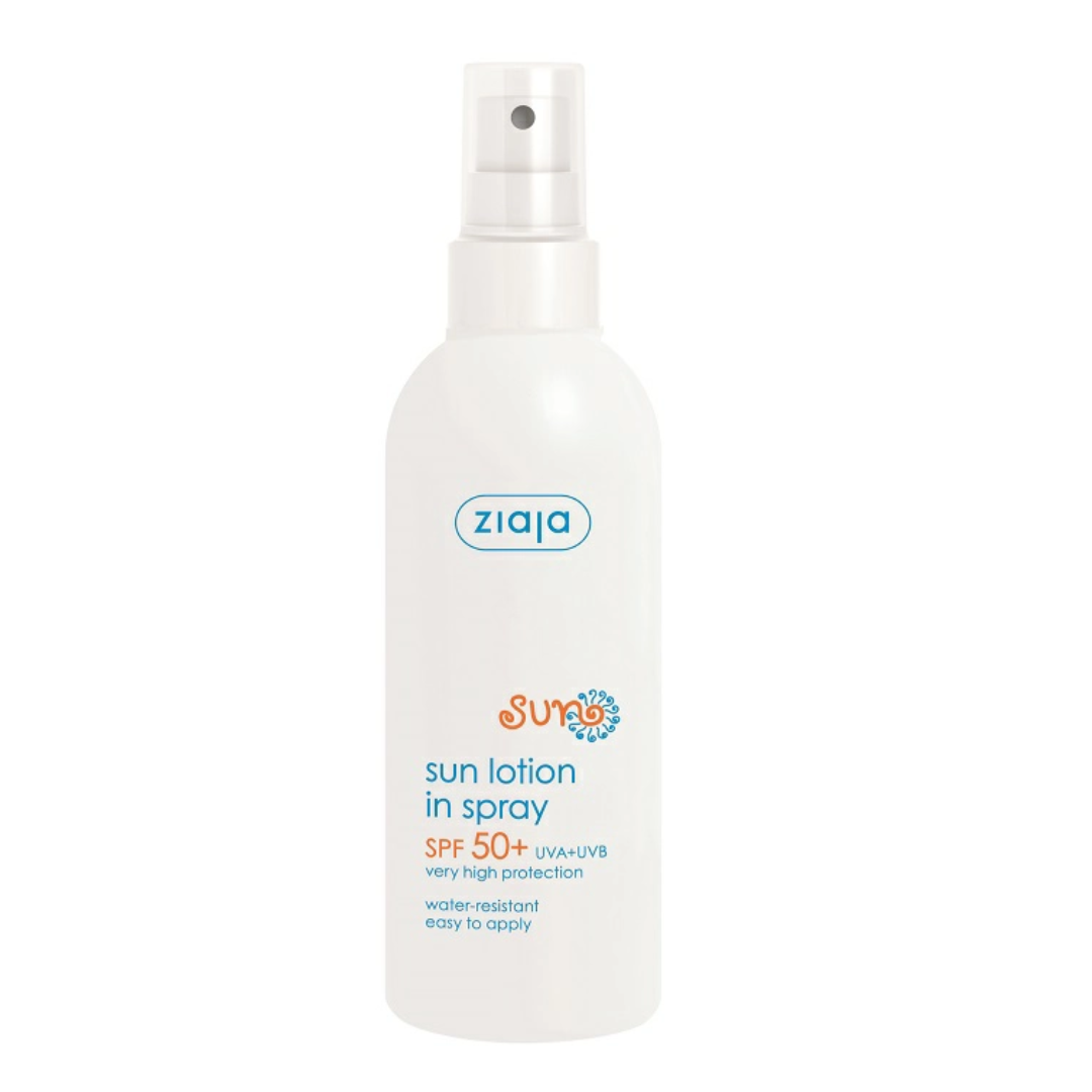 Lotiune spray hidratanta rezistenta la apa SPF 50+, 170 ml, Ziaja