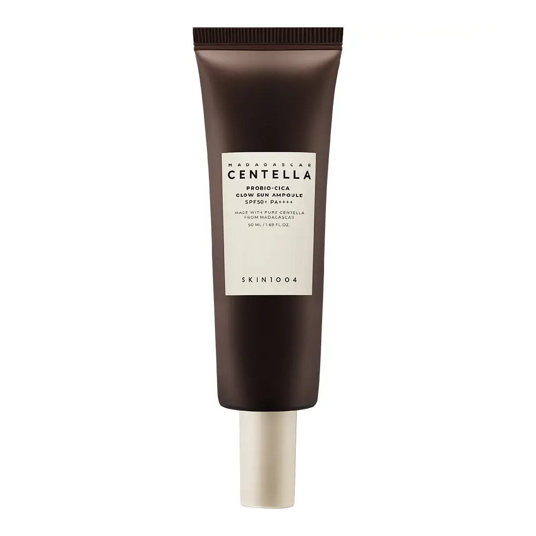 Ser iluminator cu protectie solara SPF50+ PA++++ Centella Probio-Cica Glow Sun Ampoule, 50 ml, Skin1004