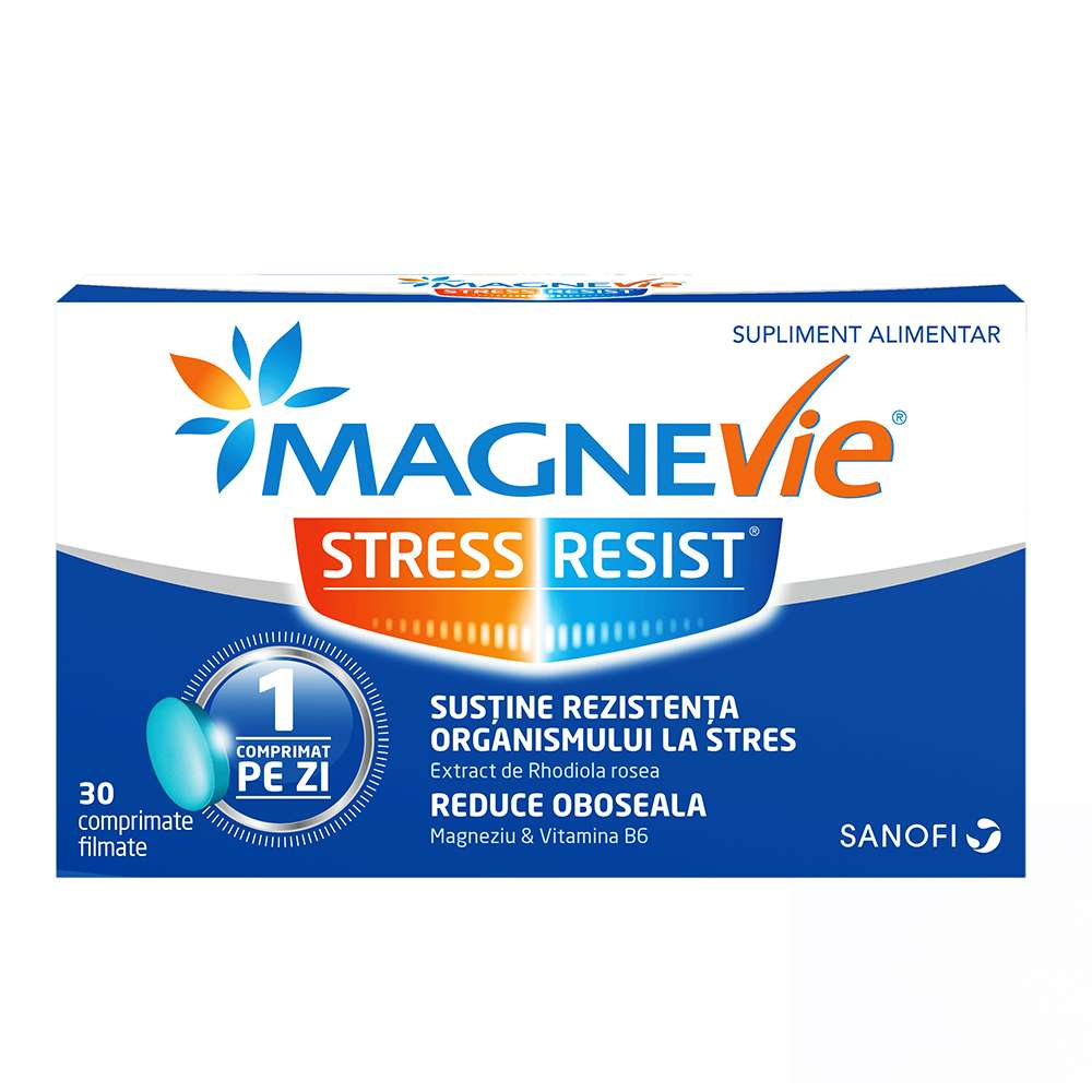 MagneVie Stress Resist, 30 comprimate filmate comprimate imagine noua