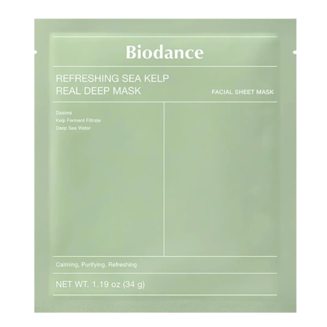 Masca cu alge marine pentru calmare intensa Refreshing Sea Kelp, 34 g, Biodance