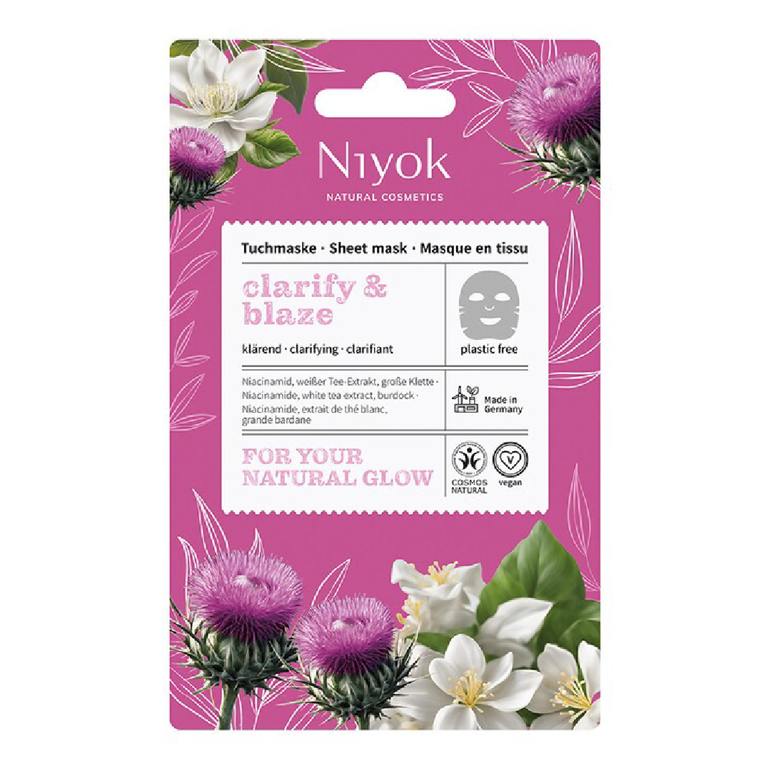 Masca de fata tip servetel Clarify&Blaze, 10 ml, Niyok