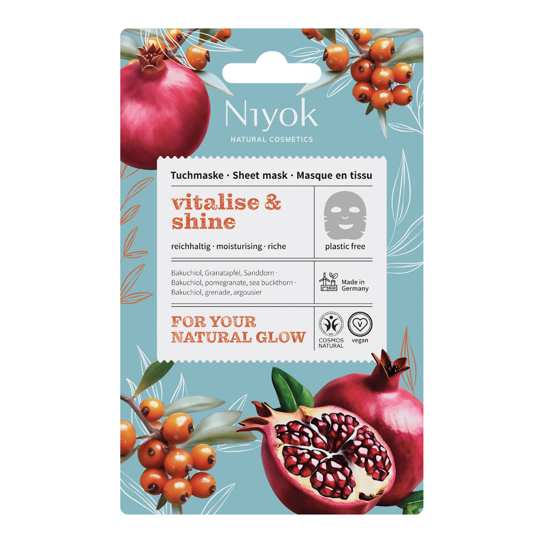 Masca de fata tip servetel, Vitalise & Shine, 10 ml, Niyok