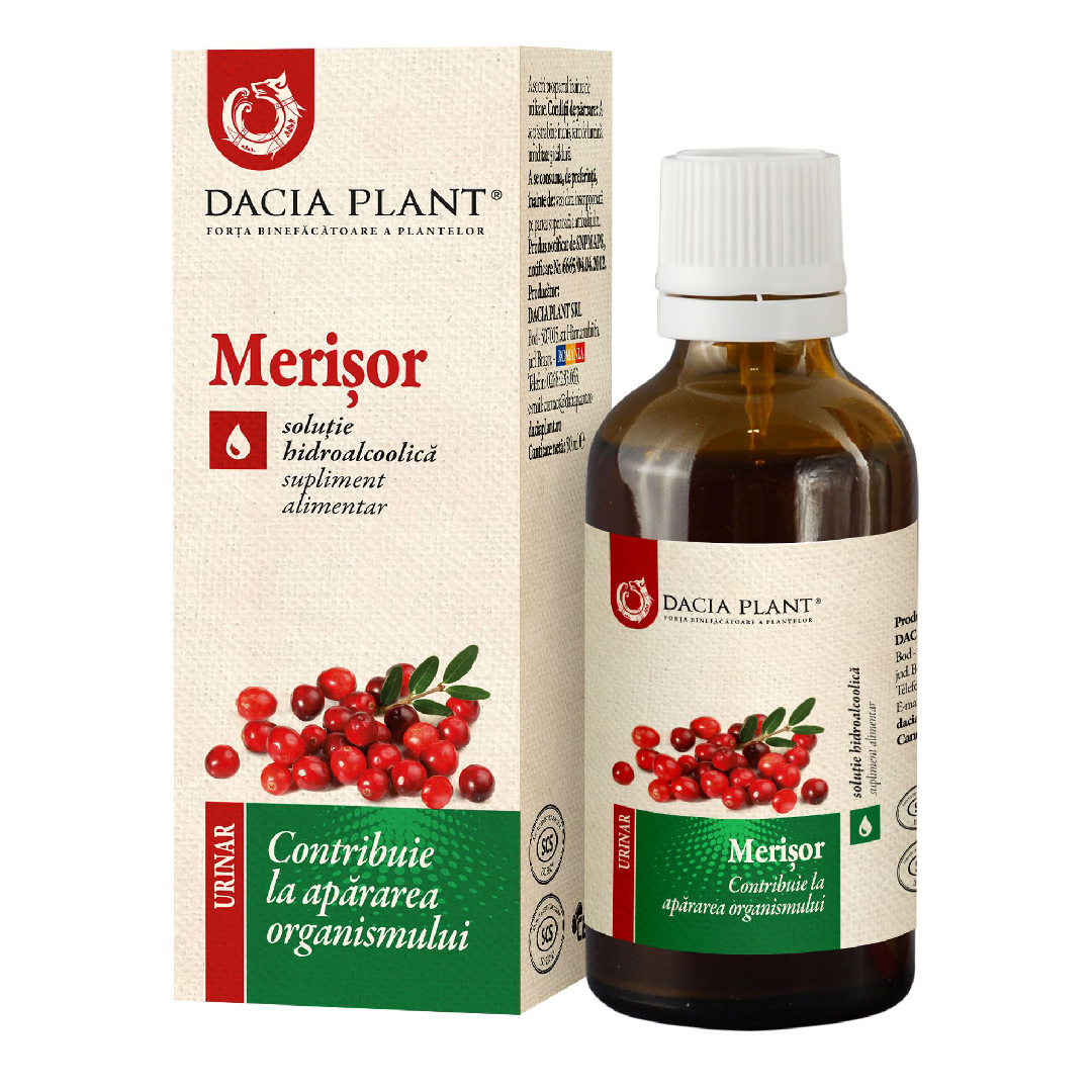 Tinctura de merisor, 50ml, Dacia Plant