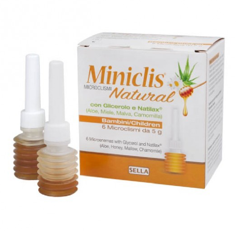 Miniclis Natural Microclisme Copii, 6 Bucati*5g, Sella Farmaceutici