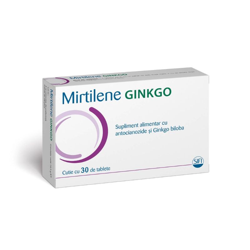 Mirtilene Ginkgo, 30 tablete, Sifi Ginkgo