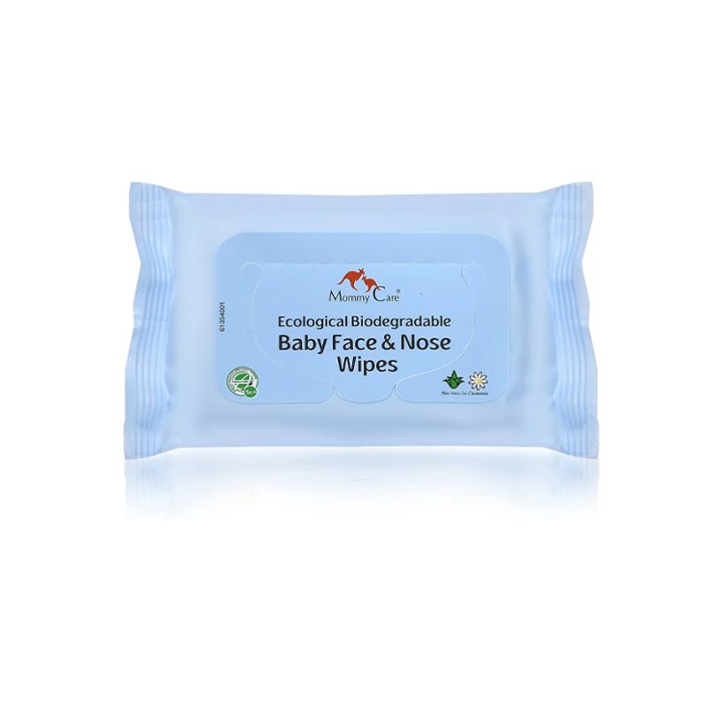 Servetele umede biodegradabile pentru fata si nas, 24 servetele, Mommy Care