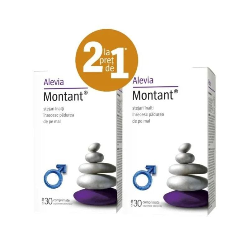 Pachet special Montant, 30 comprimate, Alevia (1+1) Cuplu si sex 2023-09-23