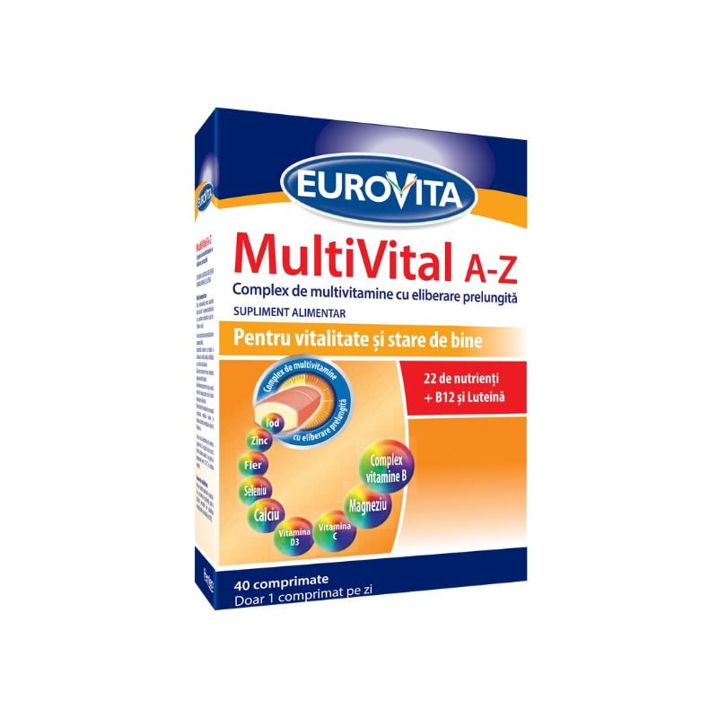 MultiVital A-Z, 40 comprimate, Eurovita A-Z imagine 2021