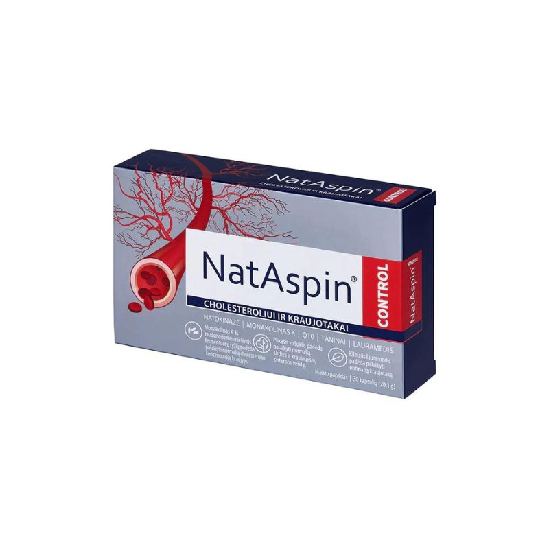 Nataspin Control Pro pentru controlul colesterolului, 30 capsule, Valentis capsule imagine noua