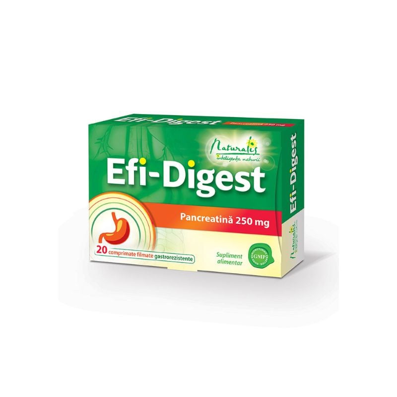 Naturalis Efi-Digest, 20 comprimate filmate, tulburari digestive Gastro 2023-09-22