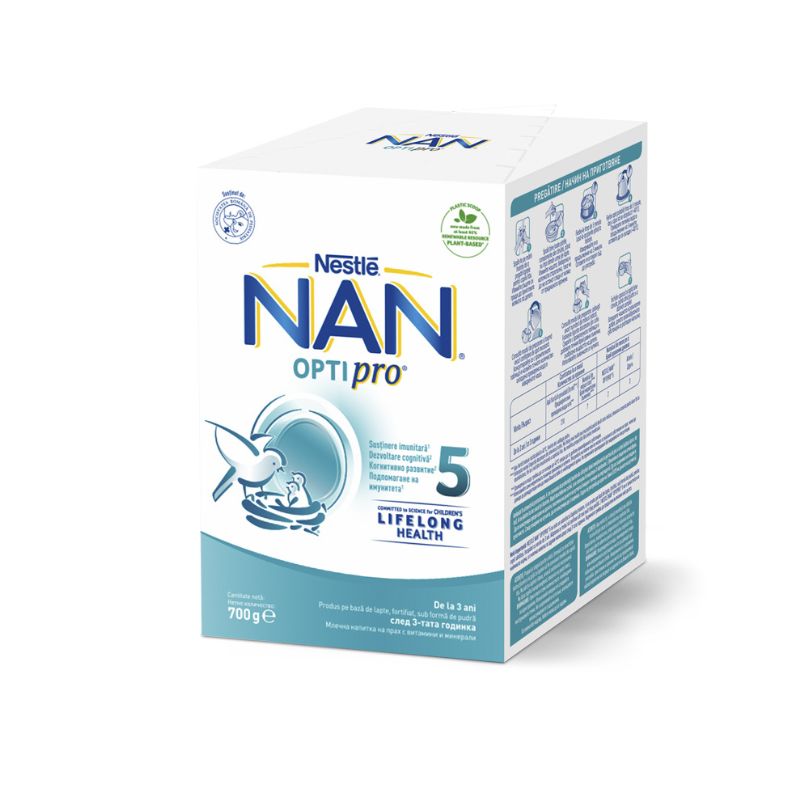 Lapte praf NAN 5 Optipro, de la 3 ani, 700 g, Nestle  image9