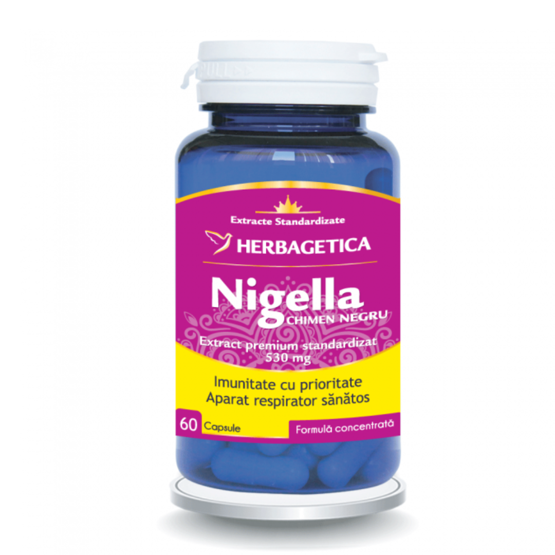 Nigella chimen negru, 60 capsule, Herbagetica