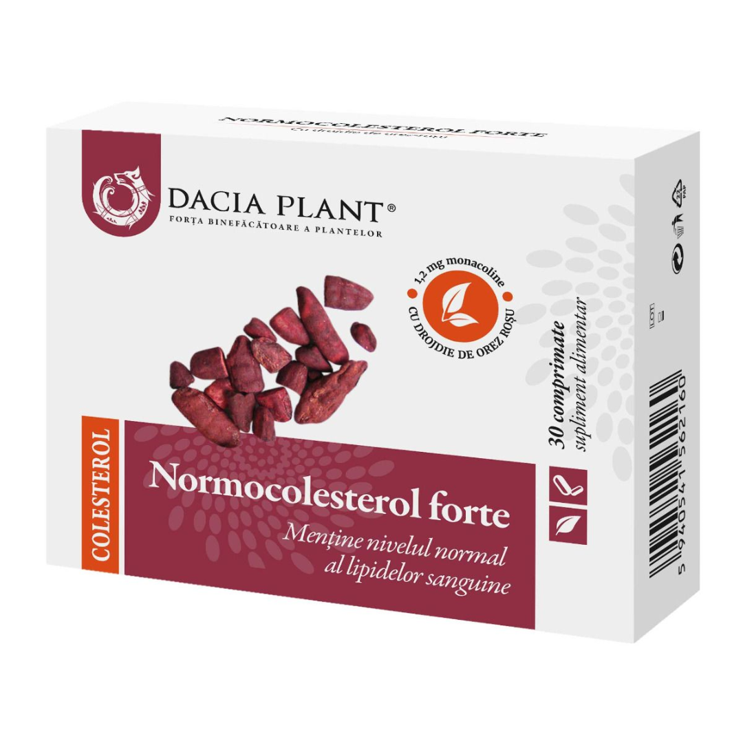 Normocolesterol forte, 30 comprimate, Dacia Plant