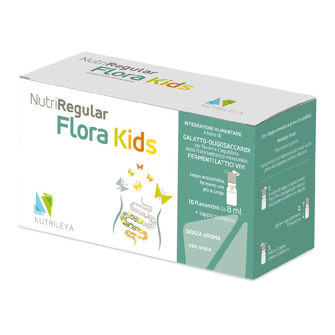 Nutriregular flora kids, 10 flacoane*10ml, Nutrileya