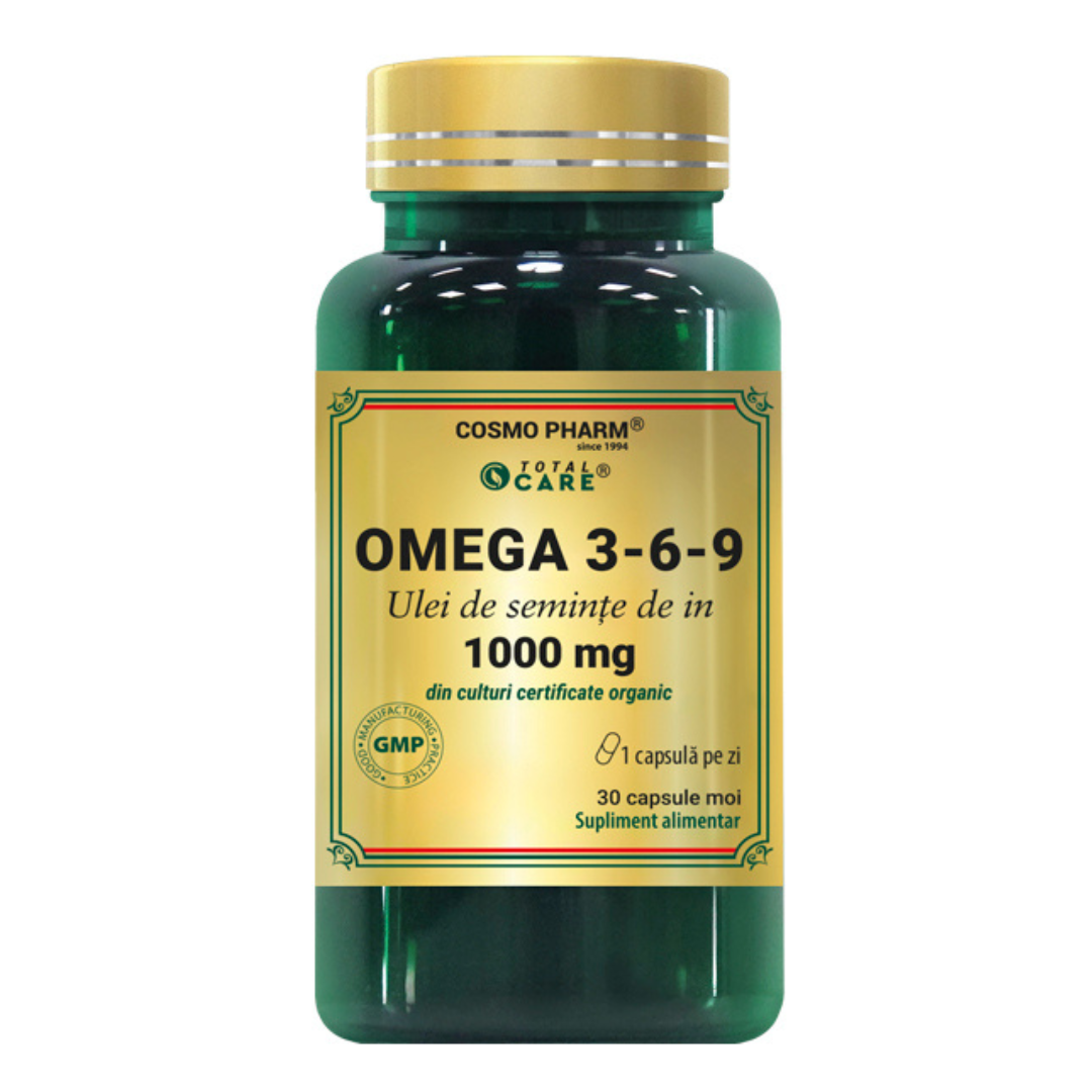 Omega 3-6-9, 1000 mg, 30 capsule, Cosmo Pharm