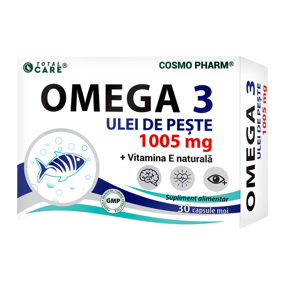 Omega 3 Ulei de peste 1005mg, 30 capsule, Cosmo Pharm