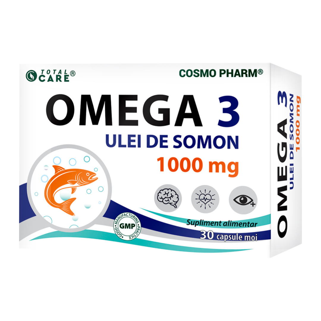 Omega 3 Ulei de Somon 1000 mg, 30 capsule, Cosmo Pharm