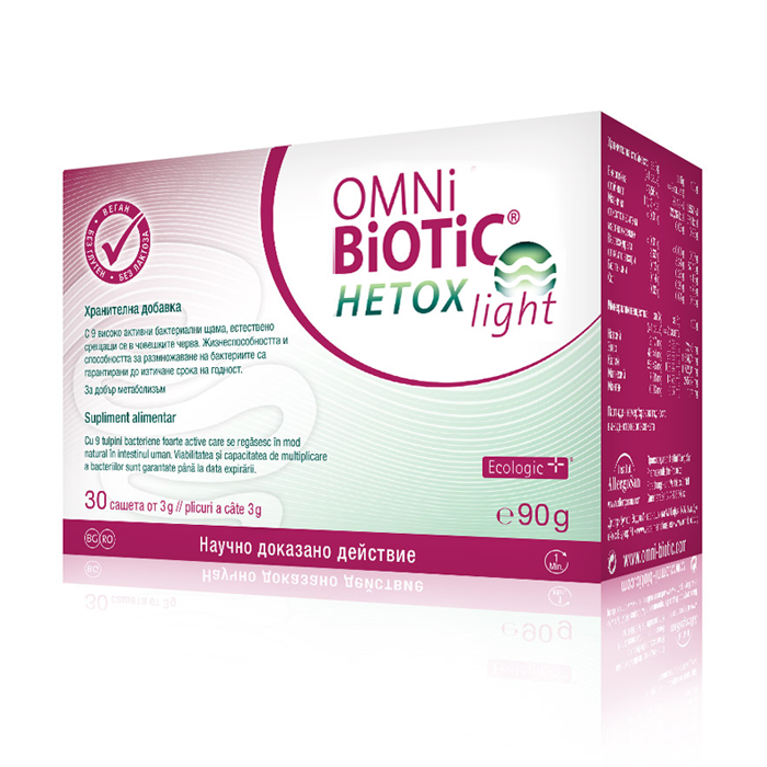 Omni Biotic Hetox Light, 30 plicuri * 3g, Institut Allergosan La Reducere 3g