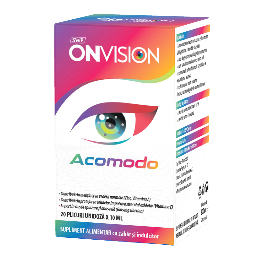 Onvision Acomodo, 20 plicuri, Sun Wave Pharma Acomodo imagine noua