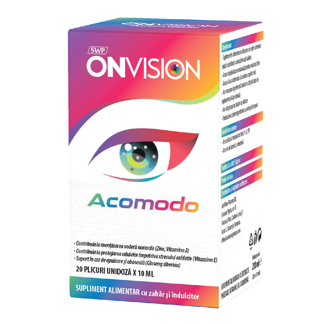 Onvision acomodo, 20 plicuri, sun wave pharma