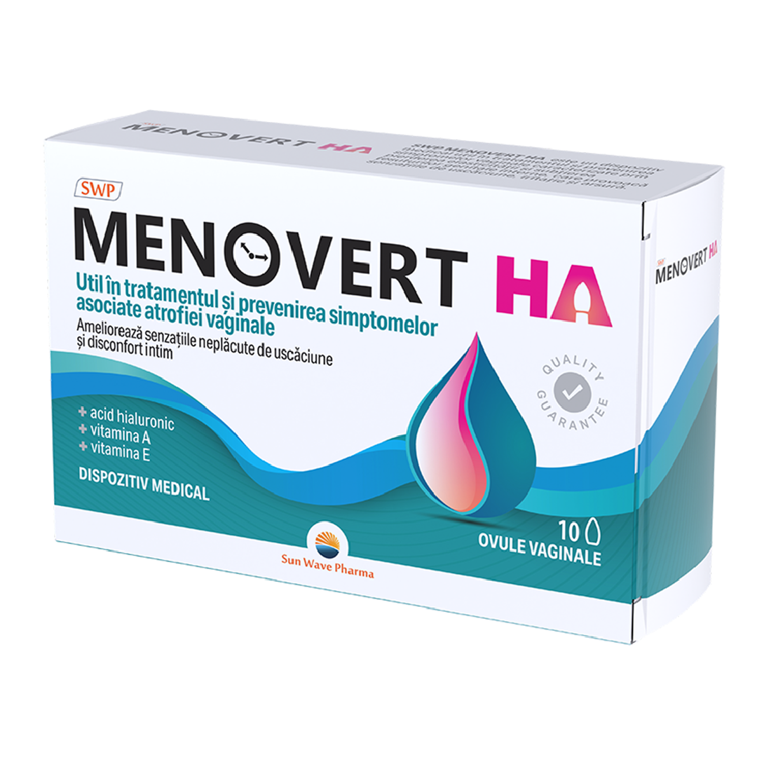Ovule vaginale Menovert Ha, 10 bucati, Sun Wave Pharma