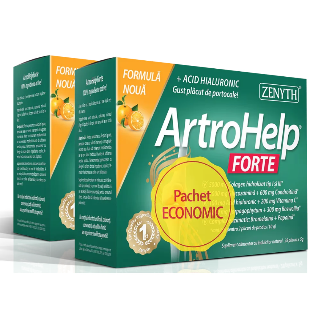 Pachet ArtroHelp Forte, 28+14 plicuri cadou, Zenyth