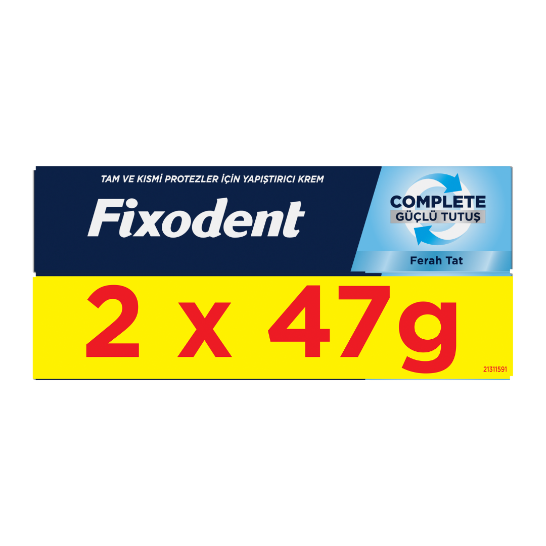 Pachet Adeziv pentru proteza dentara Complete Fresh, 2*47 g, Fixodent