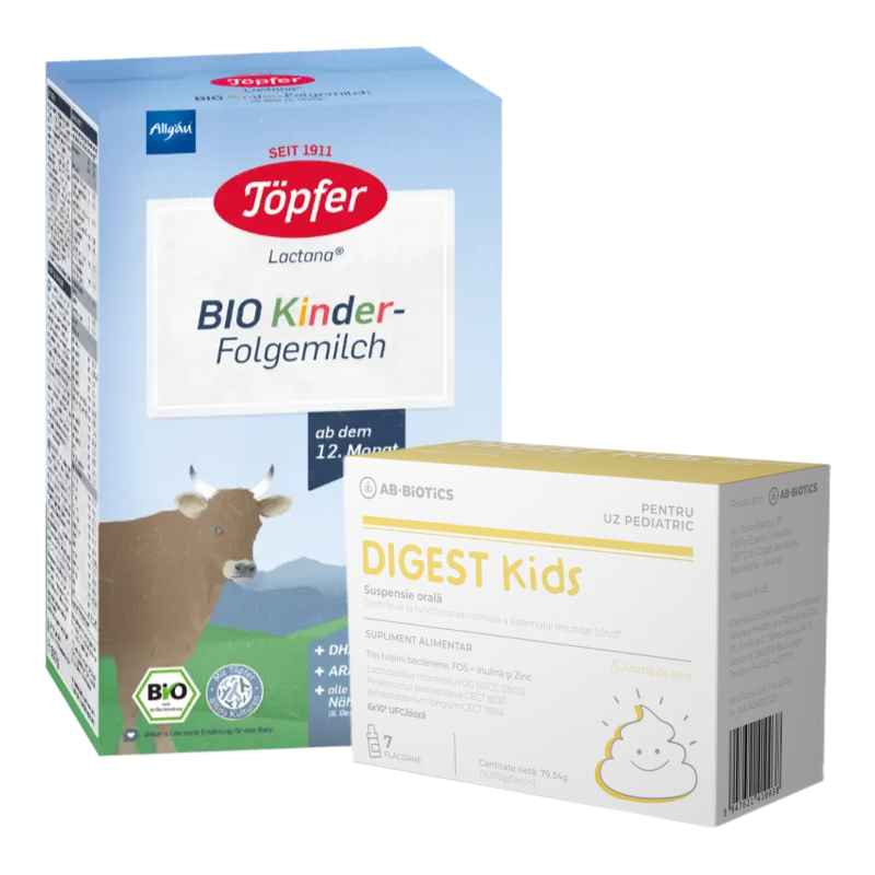 Pachet Topfer Kinder 500 g, Topfer si Digest Kids 7 flacoane, Ab-Biotics 500 imagine noua