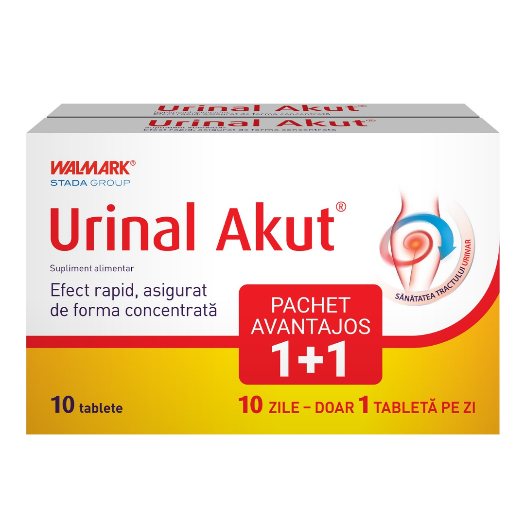 Pachet Urinal Akut, 10+10 tablete, Walmark