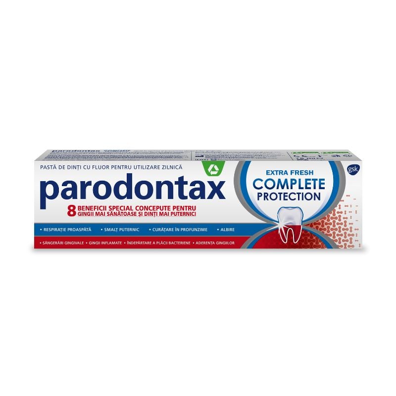 Pasta de dinti Complete Protection Extra Fresh Parodontax, 75 ml, Gsk Complete imagine noua