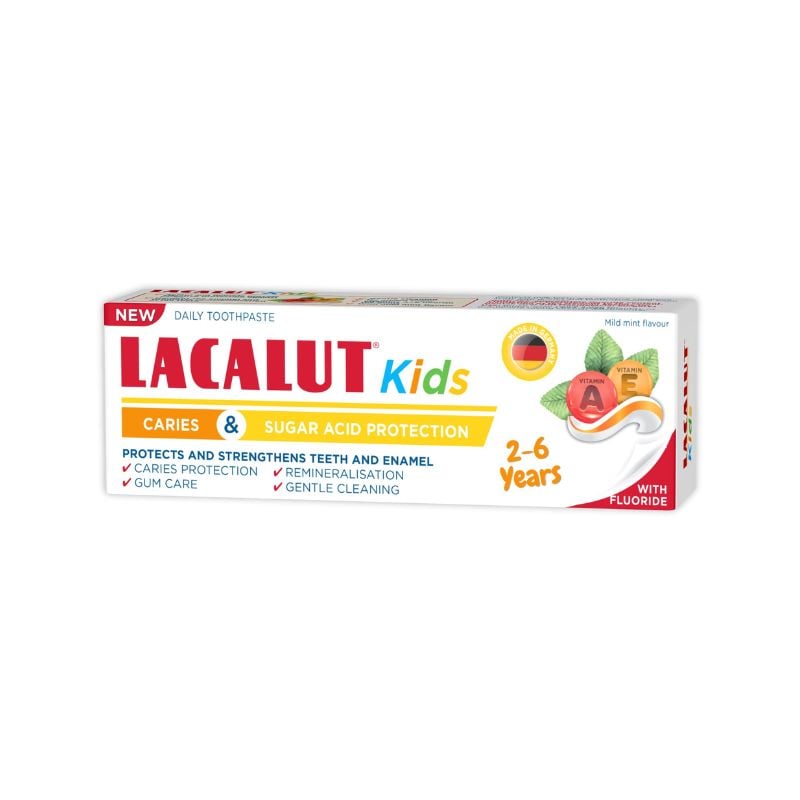 Pasta de dinti Lacalut Kids, 2-6 ani, 55 ml, Zdrovit 2-6 imagine noua