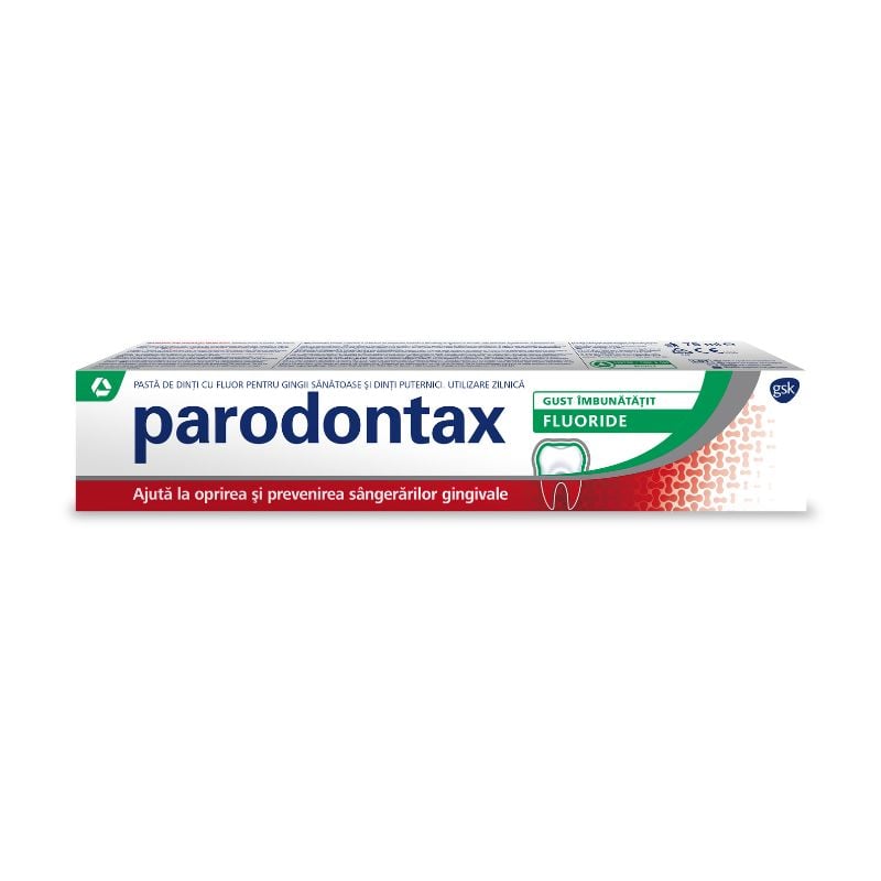 Pasta de dinti Fluoride Parodontax, 75 ml, Gsk Dinti