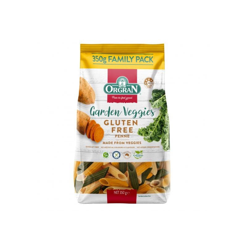 Paste penne din legume fara gluten, 350g, ORGRAN