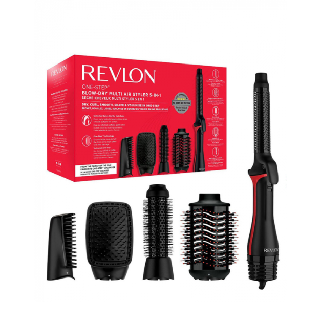 Perie electrica fixa multifunctionala One-Step Blow-Dry Multi Air Styler 5in1, RVDR5371E, Revlon