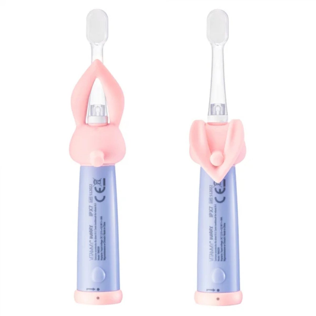 Periuta de dinti electrica Vitammy Bunny Pink, pentru copii 0-3 ani