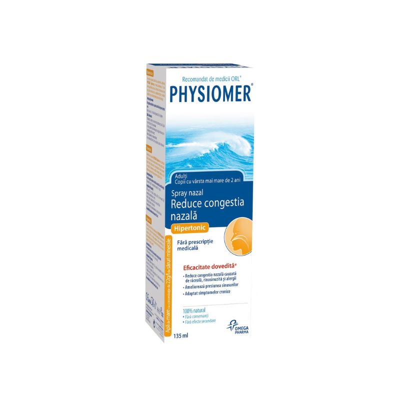 Spray nazal decongestionant Physiomer Hipertonic, 135 ml 135 imagine noua