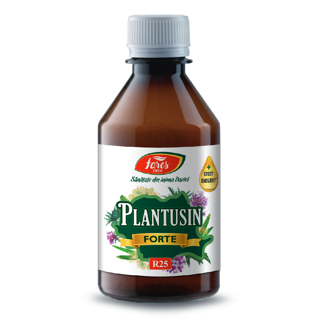 Sirop Plantusin Forte, R25, 250 ml, Fares