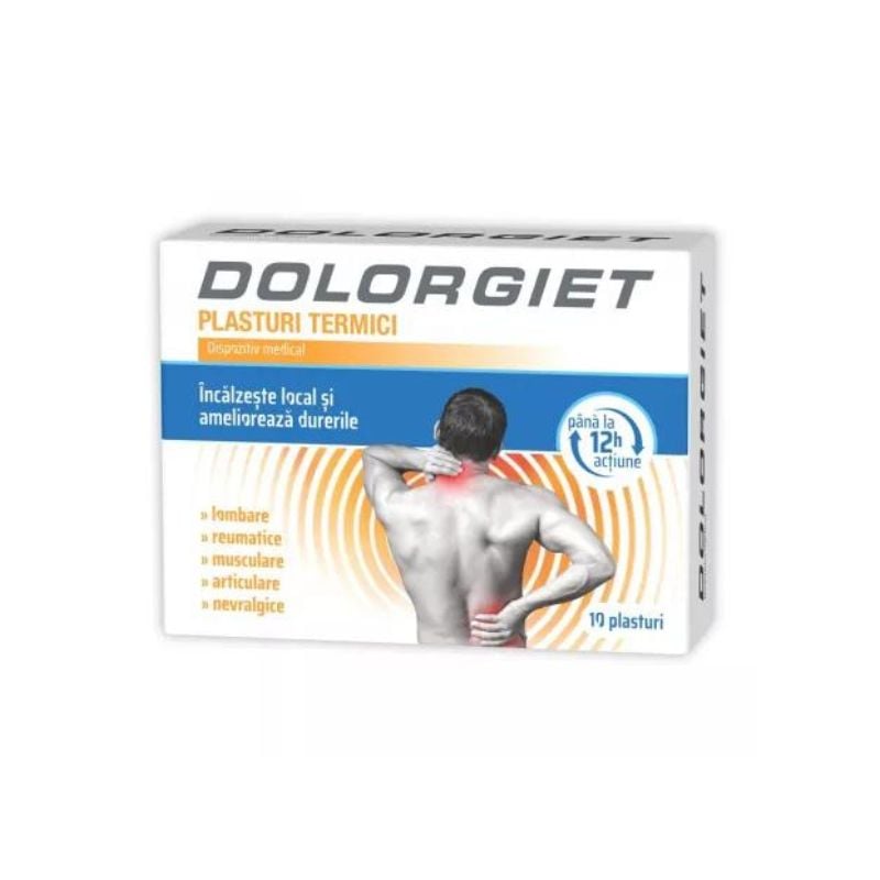 Plasturi termici Dolorgiet, 10 bucati, Zdrovit image4